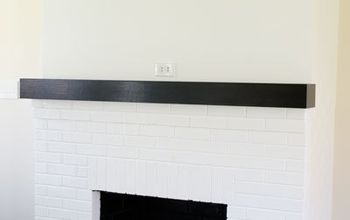 Painting Our Red Brick Fireplace White