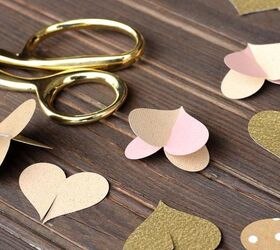 diy 3d paper heart garland tutorial, crafts, how to, seasonal holiday decor, valentines day ideas
