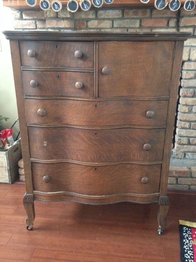 Painted And Stained Antique Oak Dresser Hometalk painted and stained antique oak dresser, painted furniture - Painted And Stained Antique Oak Dresser Hometalk