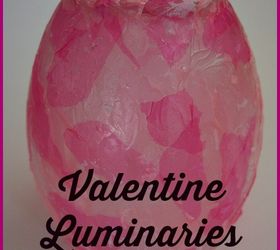 valentine luminaries, crafts, seasonal holiday decor, valentines day ideas