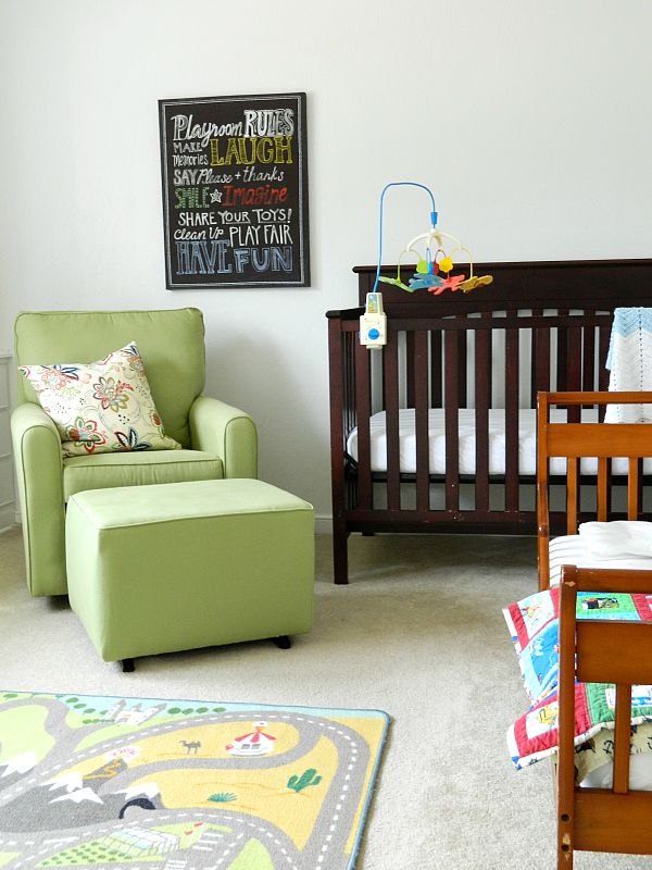 a vintage modern nursery, bedroom ideas, home decor, painting, wall decor