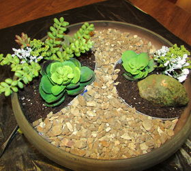 how to make a fairy garden using pea gravel, container gardening, craft rooms, gardening