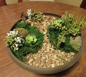 how to make a fairy garden using pea gravel, container gardening, craft rooms, gardening