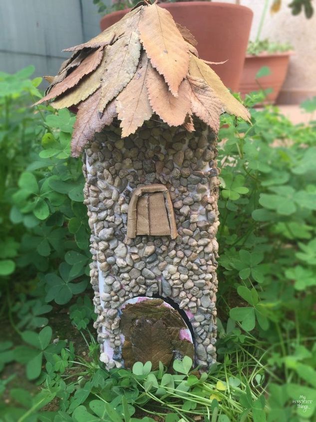 little fairy home, crafts, outdoor living, repurposing upcycling