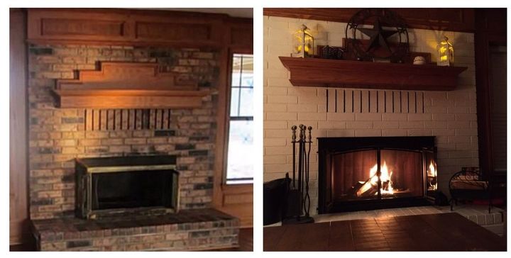 warm and toasty fireplace makeover, fireplaces mantels, painting