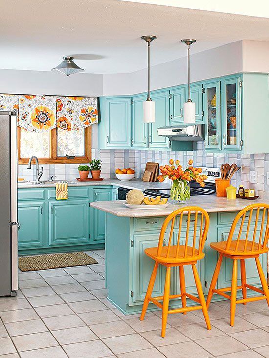 21 colorful kitchens that will have you repainting your cabinets, kitchen cabinets, kitchen design, paint colors