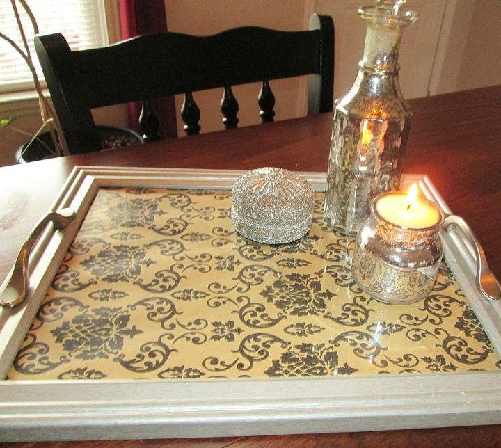 s 23 awesome things you didn t know you could do with old picture frames, crafts, repurposing upcycling, Turn one into a decorative serving tray