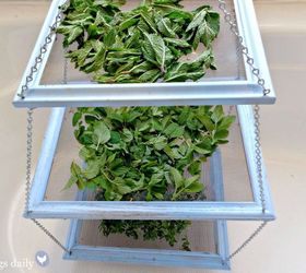s 23 awesome things you didn t know you could do with old picture frames, crafts, repurposing upcycling, Make an easy herb drying rack