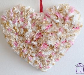 gilded coffee filter valentines heart, crafts, seasonal holiday decor, valentines day ideas, wall decor