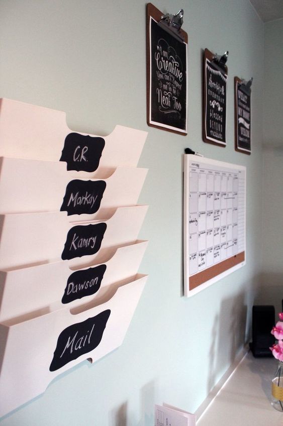 how to organize your mail with a diy mail center, how to, organizing, wall decor