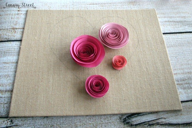easy paper flower heart craft, crafts, seasonal holiday decor, valentines day ideas