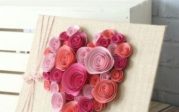 Easy Paper Flower Heart Craft