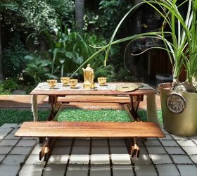 fairy picnic table, crafts, gardening, outdoor living, Fairy picnic table