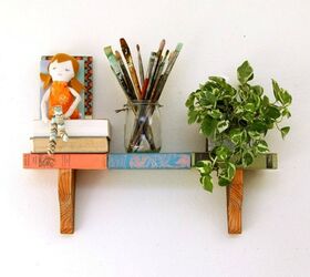 s 10 easy storage upgrades for power tool newbies, storage ideas, tools, Create a Shelf from Old Books