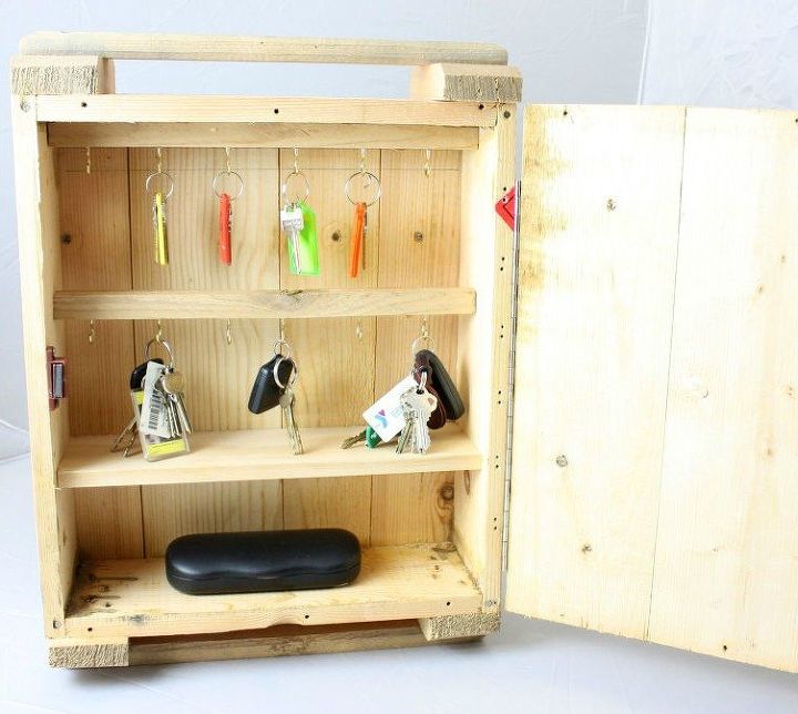 s 10 easy storage upgrades for power tool newbies, storage ideas, tools, Add Hooks to a Crate for This Key Holder