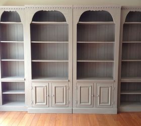 bookcase makeover with chalk paint, AFTER painted with Chalk paint