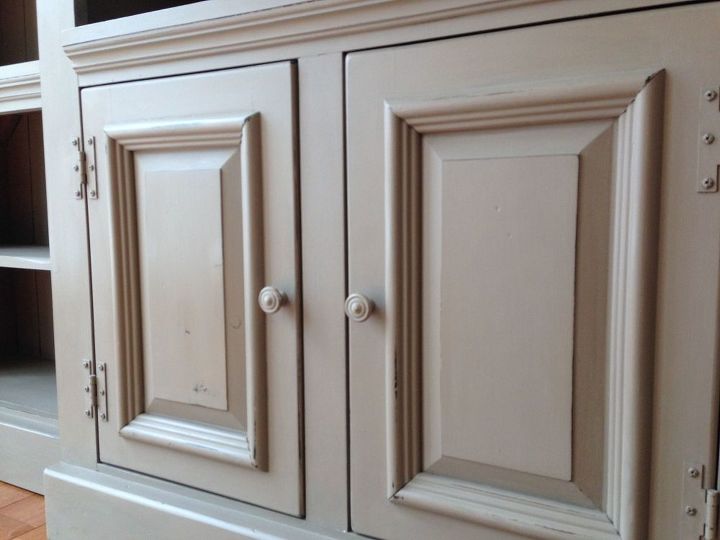 bookcase makeover with chalk paint, AFTER