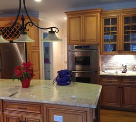 victoria s kitchen cabinet painting transformation, kitchen cabinets, kitchen design, kitchen island, painting, BEFORE