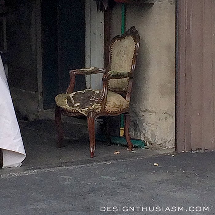 transformao de uma cadeira francesa vintage