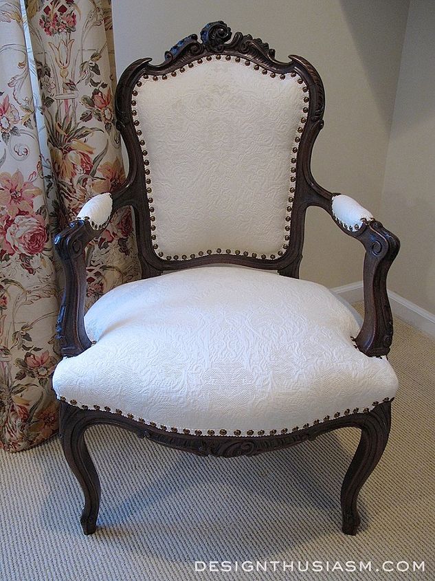 Transforming A Vintage French Chair Hometalk transforming a vintage french chair, painted furniture, reupholster - Transforming A Vintage French Chair Hometalk