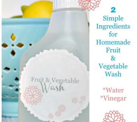 homemade fruit and vegetable wash, cleaning tips