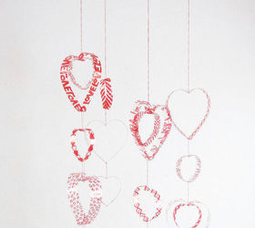 how to make a hearts mobile with plastic bottles, crafts, repurposing upcycling, seasonal holiday decor, valentines day ideas