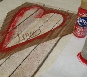 easy valentine decor, seasonal holiday decor, valentines day ideas, woodworking projects