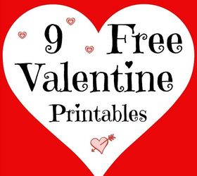 9 free valentine printables, crafts, seasonal holiday decor, valentines day ideas