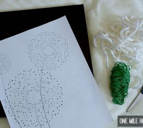 add a fun touch to your home with this diy hand embroidered wall art, crafts, how to, wall decor