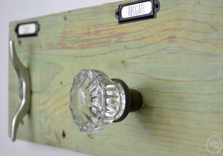 love antique glass door knobs make them into a towel or coat rack, organizing, repurposing upcycling, woodworking projects