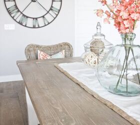 diy farmhouse table, dining room ideas, diy, painted furniture, rustic furniture, woodworking projects