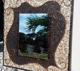 a diy mosaic mirror that only looks expensive, crafts, wall decor, Finally The results are in