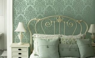 diy vintage style with the antoinette damask stencil chalk paint home decor painted furniture