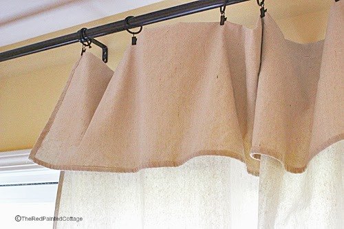 cortinas de tecido sem costura com saia falsa no poderiam ser mais fceis