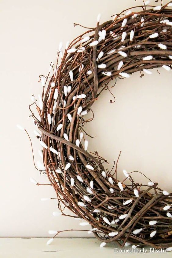 diy pussy willow wreath, crafts, seasonal holiday decor, valentines day ideas, wreaths