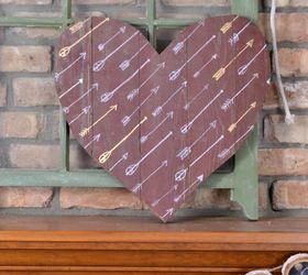 rustic plank wood heart, seasonal holiday decor, valentines day ideas, wall decor, woodworking projects