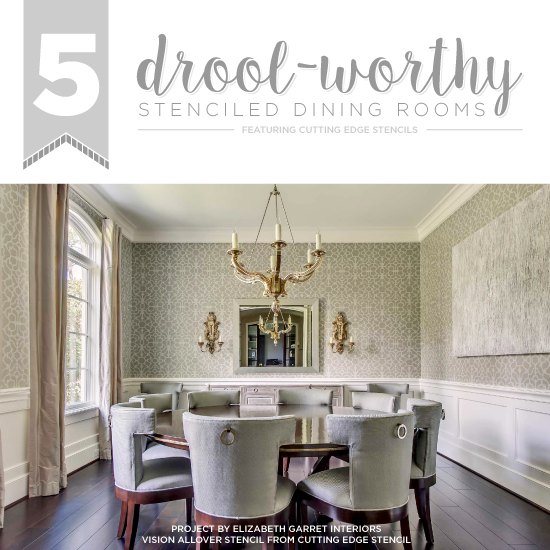 5 drool worthy stenciled dining rooms, dining room ideas, painting