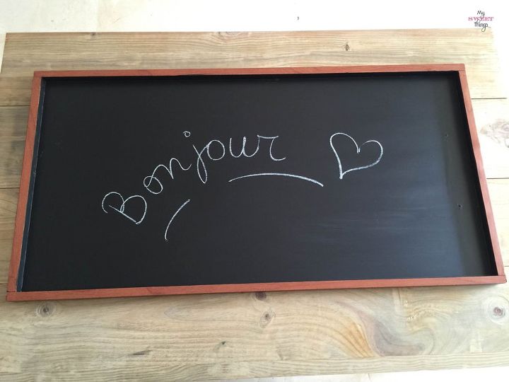 repurposed old game tray, chalkboard paint, crafts, repurposing upcycling