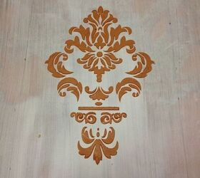how to create a raised stencil on furniture, how to, painted furniture, rustic furniture