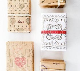 preppy and unique diy valentines day gift wrap, seasonal holiday decor, valentines day ideas