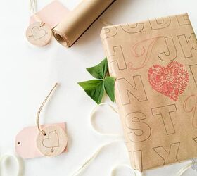 preppy and unique diy valentines day gift wrap, seasonal holiday decor, valentines day ideas