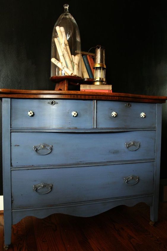 what to do with this rather dirty and sticky dresser, chalk paint, painted furniture, rustic furniture