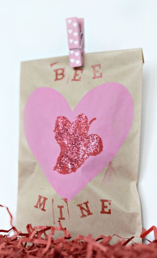 diy valentine s day treat bag, crafts, seasonal holiday decor, valentines day ideas