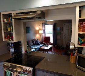 how do i cover unsightly range hood underside, Another view of how misplaced the hood looks