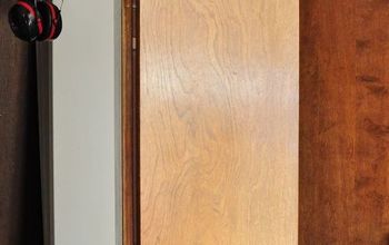 Update Dark Wood 1970's Bi-Fold Closet Doors