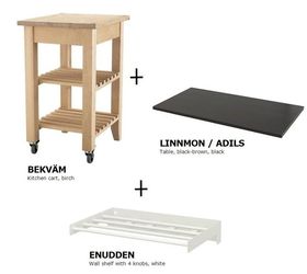 IKEA Hack Make a Portable Kitchen Island Hometalk