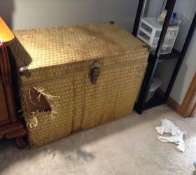 help what to do with this old wicker chest