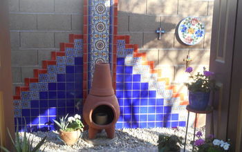 DIY Hand Painted Talavera Tile Accent Wall