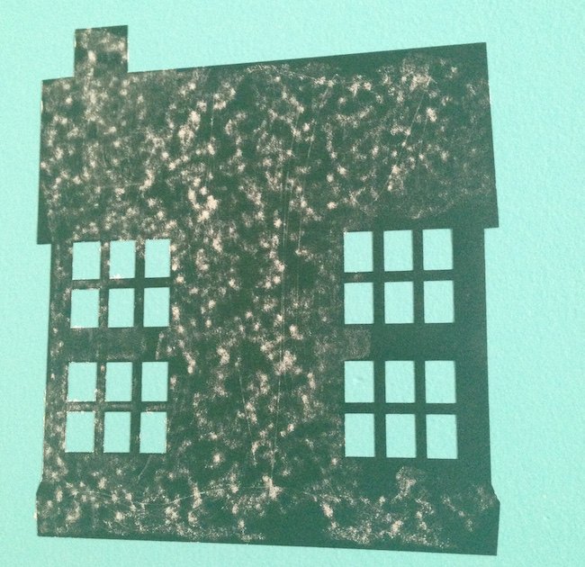 diy chalkboard robot town wall decals project, bedroom ideas, chalkboard paint, wall decor