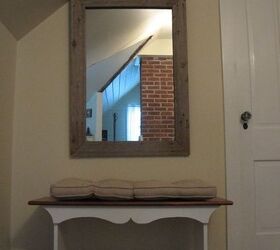 reclaimed wood mirror project, diy, fences, repurposing upcycling, wall decor, woodworking projects